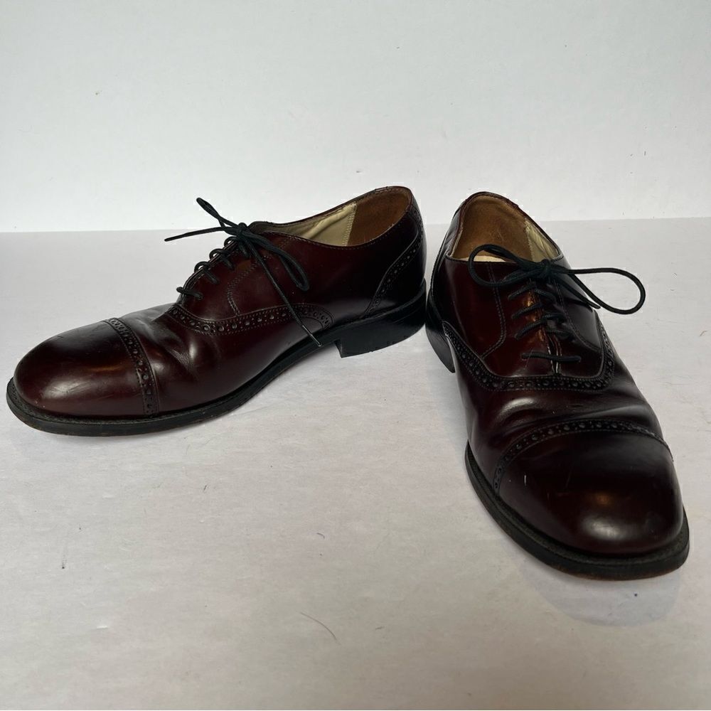 Bostonian Men's Leather Brown Oxfords Lace Up Size 9 D/B